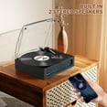 thumbnail image 6 of Udreamer Vinyl Record Player with Speakers & 3-Speed and Wireless Bluetooth,Vintage Audio Turntables | Black, 6 of 13