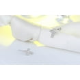thumbnail image 2 of Religious Cross Stud Earrings for Women Cz Sterling Silver Ginger Lyne Collection, 2 of 4