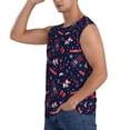 thumbnail image 3 of Fotbe Men's Winter Sports Fun Pattern Print Men's Sleeveless Muscle Tank Tops Casual T-Shirts for Gym Workout Beach-X-Large, 3 of 8