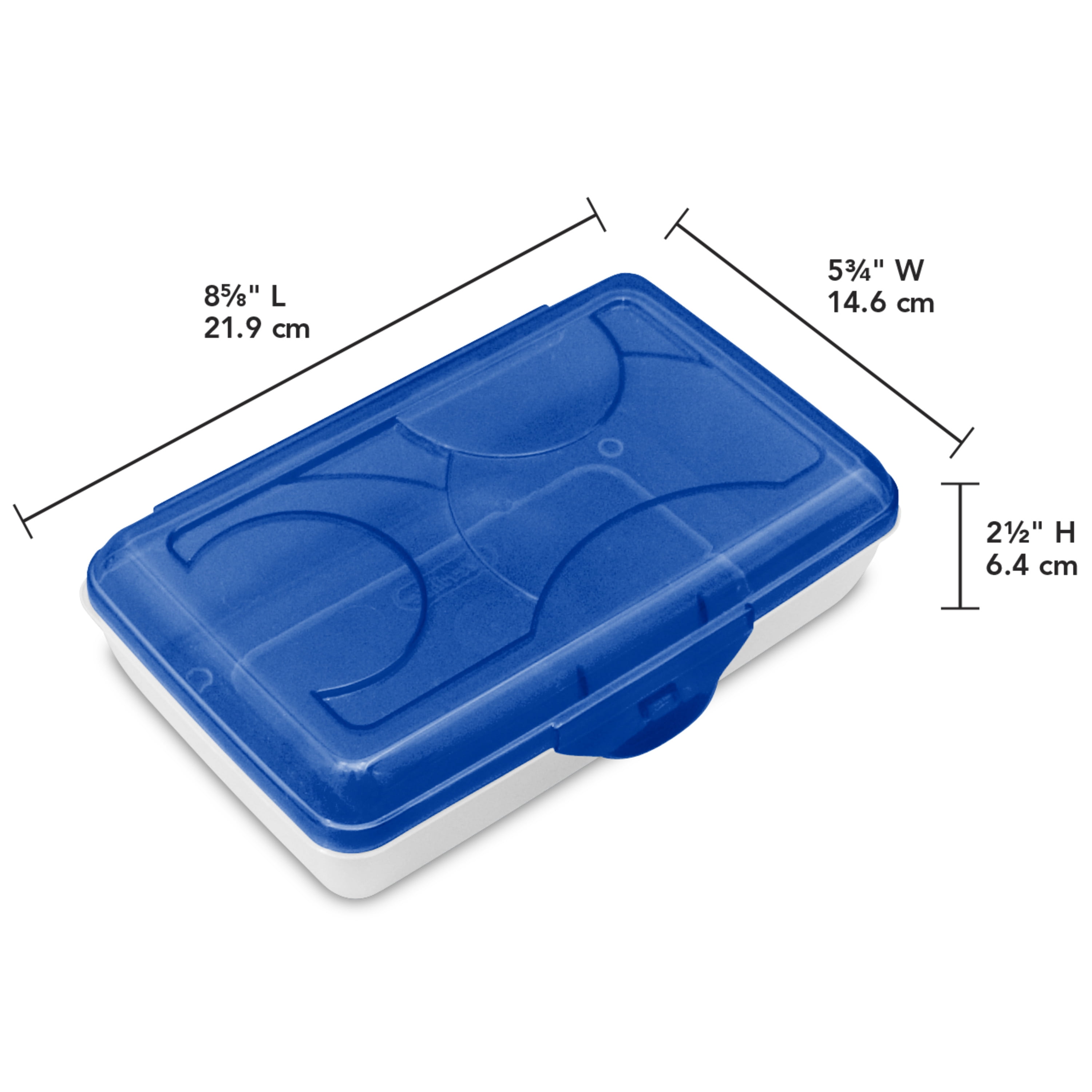 Sterilite Pencil Box Cobalt Tint