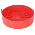 thumbnail image 2 of Revestimiento de silicona para olla de freidora de aire, sartén para parrilla, tapete para pan y pasteles, cesta para olla a presión, herramienta de cocina, color rojo, 2 of 14