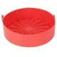 thumbnail image 2 of Olla para freír con aire, revestimiento de silicona para parrilla, sartén para pan, tapete para pastel, cesta, olla a presión, herramienta de cocina, color rojo, 2 of 14