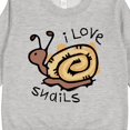 thumbnail image 3 of Inktastic I Love Snails Toddler Sweatshirt, 3 of 4