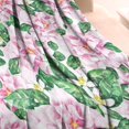 thumbnail image 3 of Pioneer Flower Floral Print Pattern Blanket,Comfortable Soft Flannel Throw Blanket,All Season,Warm Lightweight Blankets for Sofa Bed Couch Living Room Chair,30"x40", 3 of 4
