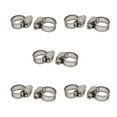thumbnail image 1 of Abrazaderas de manguera ajustables de acero inoxidable de 6-12 mm tono plateado 10 piezas, 1 of 2
