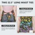 thumbnail image 6 of Dark Pioneer Flower Pattern Apron-Garden Aprons for Women with Pockets-Cotton Linen Waterproof Kitchen Cooking Gardening Aprons Adjustable for Kitchen,Cooking,BBQ and Salon 33x27 Inch, 6 of 7