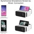 thumbnail image 4 of Yt500 Home Mini Projector Media Player Miniature Children Led Mobile Phone Projector Built-in Speaker White US Plug, 4 of 5