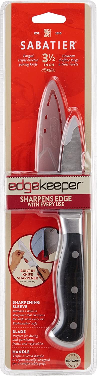 PAMPERED CHEF PARING KNIFE WITH SHARPENING CASE #1044 3 INCH BLADE