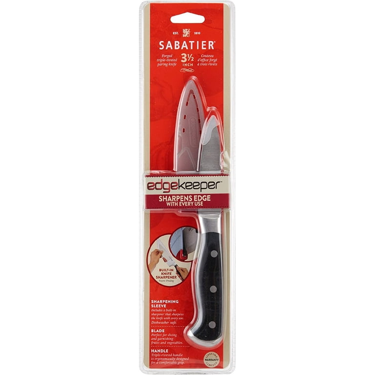 Sabatier Forged Stainless Steel Slicing Knife with Edgekeeper Self