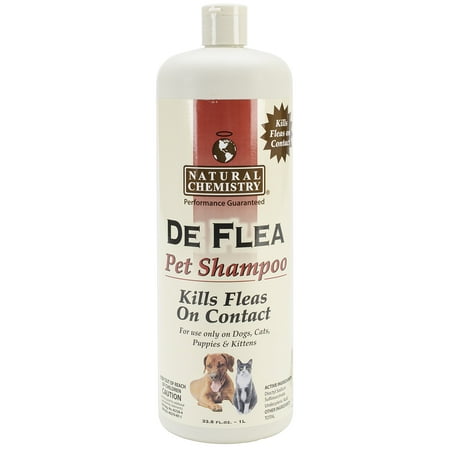 DeFlea Shampooing pour chiens et chats 33.8oz-
