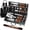 Brown, variant on 26pcs Grilling Gifts for Men, Dad Gifts for Father's Day, Stainless Steel BBQ Grill Accessories Tools Set, Heavy Duty BBQ Utensils Kit with Apron, Thermometer, Mats in Aluminum Case Brown