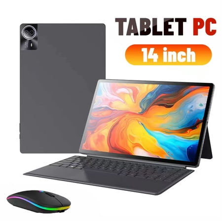 New Flagship Tablet 2026 Android14 Tablet, 14.0Inch Tablet,5G Wi-Fi Tablet Computer,2 In 1 Tablet with Keyboard, 20GB RAM 1000GB ROM ,Snapdragon 10-core processor,3840* 2160 IPS,Bluetooth5.0,GPS