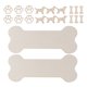 thumbnail image 1 of EeaseMX Juego de 20 letreros colgantes de madera con forma de hueso de perro y recortes de madera decorativos para hacer tú mismo., 1 of 7