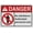 Warning Sign 4, variant on Industrial Caution Sign Authorized Personnel Only Sign (No admittance Authorized personnel only) 8 in" x 12 in" UV Resistant Indoor Outdoor Workplace Industrial Caution Warning Sign