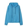 thumbnail image 5 of GaThRRgYP Womens Coats and Jackets Clearance Women's Solid Hooded Plush Sweatshirt Long Sleeve Jacket Loose Coat, 5 of 6