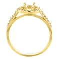 thumbnail image 3 of 10K Yellow Gold Natural HQ Ruby Engagement Ring Oval 7x5 mm Diamond Halo, size 7.5, 3 of 4