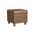 thumbnail image 5 of Cole Classics Square Storage Ottoman with Lift Off Top Brown, 5 of 9