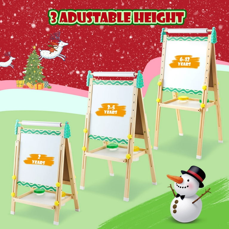 Keenstone Christmas Tree Art Easel for Kids, Learning-Toy for 3,4