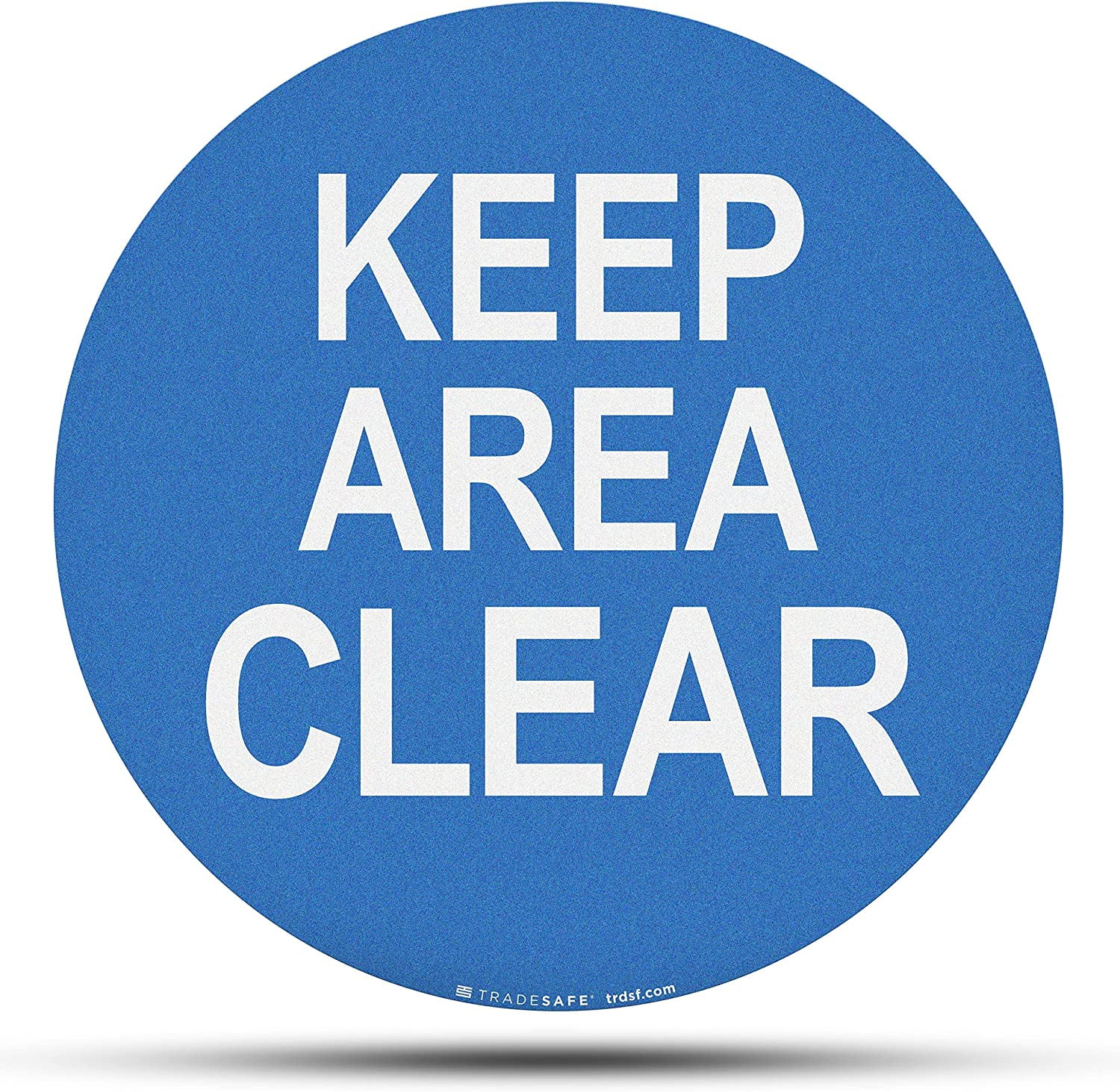 TRADESAFE Keep Area Clear AntiSlip Floor Sticker Keep Clear Floor