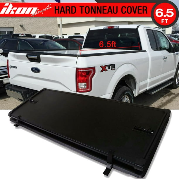 Fits 15 17 Ford F 150 6 5ft 78inch Bed Tri Fold Lock Hard Solid Tonneau Cover Walmart Com Walmart Com