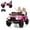 Pink, variant on Litake 24V Ride On Toys for Big Kids, 2 Seater Extend Ride On Truck Car for Toddlers, Electric Vehicles with Remote Control, Adjustable Car Body, 3 Speeds, LED Lights, Music, ASTM/CPSIA Certified