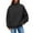 Black, variant on Breezora Womens Oversized Mock Neck Sweatshirt Long Sleeve Pullover Top 2025 Fall Collection Casual Comfort Wear L Size Black