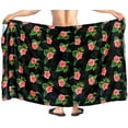 thumbnail image 5 of LA LEELA Men's Bath Trunk Swimwear Sarong Pareo Beach Wrap One Size Midnight, Hibiscus Summer Vacation Party, 5 of 5