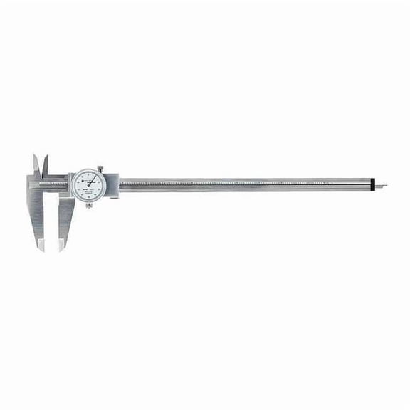 Tesa Brown & Sharpe Dial Caliper,Stainless Steel,White 00589046