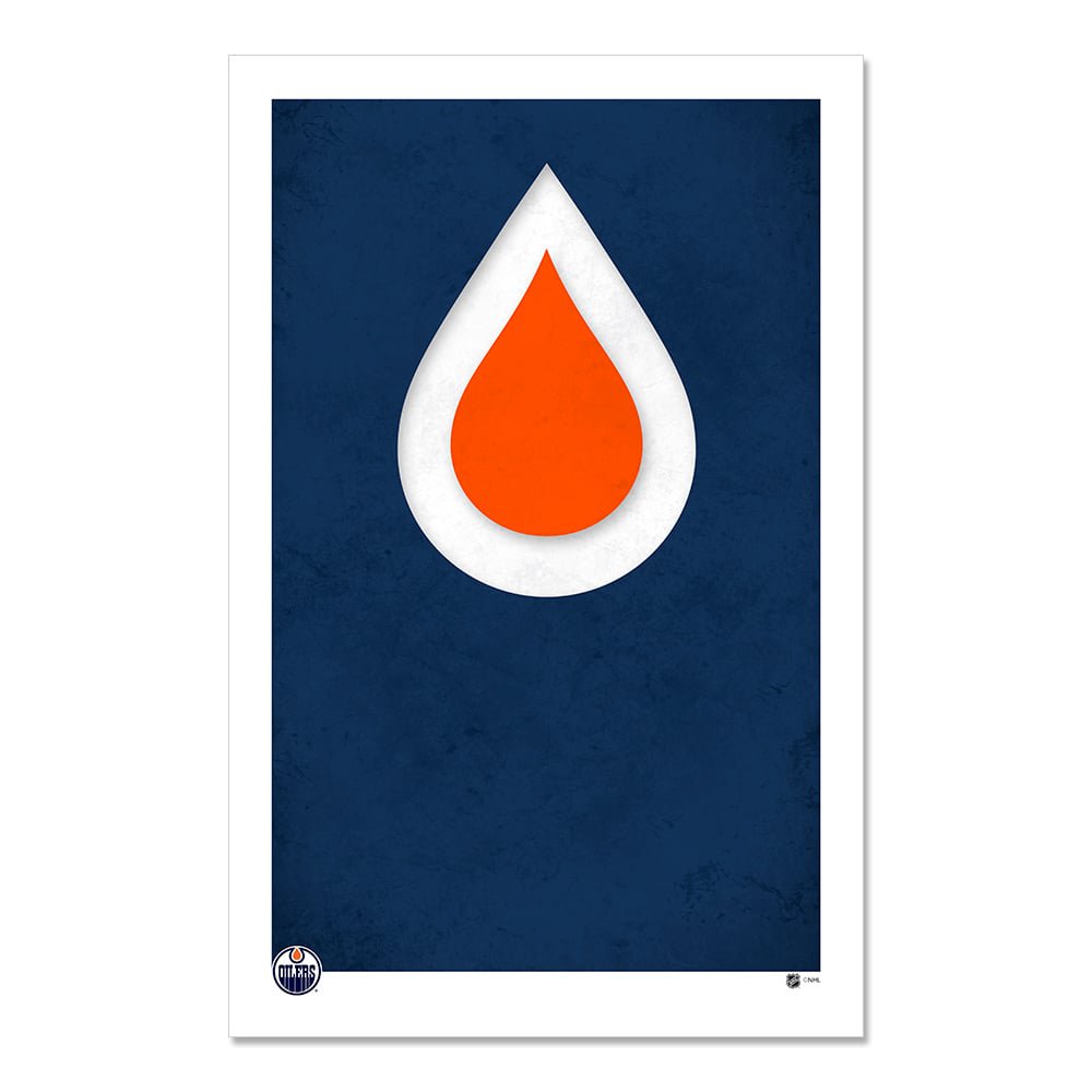 Edmonton Oilers 11" x 17" Minimalist Art Poster