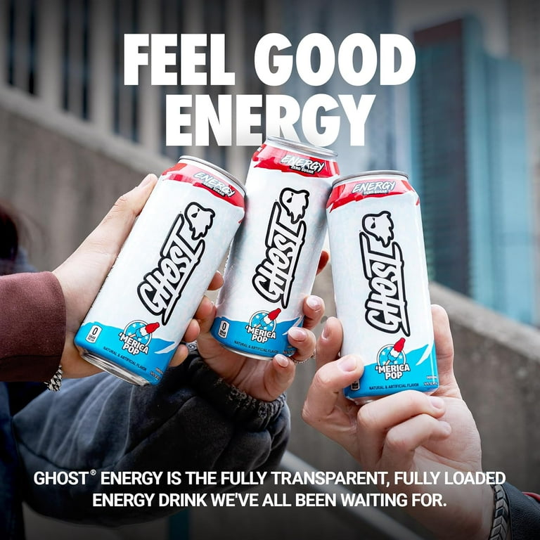 GHOST® ENERGY Zero Sugars Energy Drink, FAZE CLAN™ Faze Pop, 16 fl oz Can