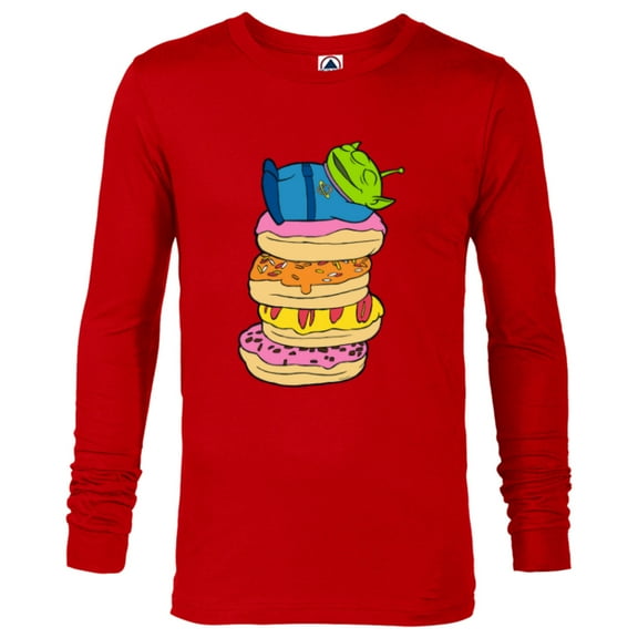 Disney and Pixar’s Toy Story Alien Donut Nap - Long Sleeve T-Shirt for Men - Customized-New Red