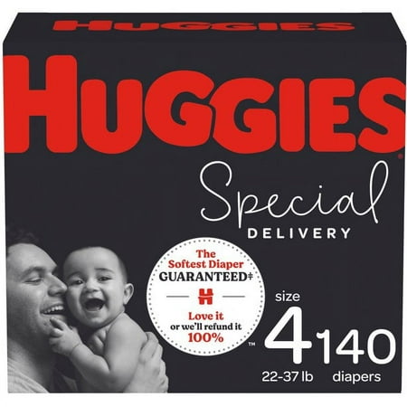 Huggies Special Delivery Hypoallergenic Baby Diapers, Size 4, 140 Ct