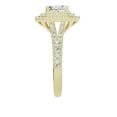 thumbnail image 7 of Unique Moments 1.50 Ct Lab Grown Split Shank Radiant Halo Diamond Engagement Ring 10K Yellow Gold, 7 of 7
