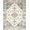 Cream Grey, Pattern 8, variant on Design&I 8'x10' Washable Area Rug Extra Large Skid-Resistant Low Profile Beige Vintage Grey Scroll Border Distressed Taupe Textured That for Living Room, Family