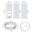 thumbnail image 5 of de ventana de aire acondicionado portátil, de ventilación con sellado deslizante Vertical/Horizontal, de sellado Conector circular BLESIY placas de sello, 5 of 5