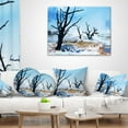 thumbnail image 3 of Designart Beautiful Land with Large Dry Trees - Landscape Printed Throw Pillow - 16x16, 3 of 4