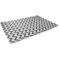 thumbnail image 3 of Northlight 4' x 6' Black and White Chevron Rectangular Outdoor Area Rug, 3 of 4