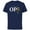 Navy, variant on Yoda Lightsaber Best Opa Birthday Father's Day - Short Sleeve Cotton T-Shirt for Adults - Customized-Yellow