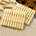 thumbnail image 1 of Pinzas de bambú, pinzas de bambú para la ropa, pinzas para la ropa (50 piezas), 1 of 5
