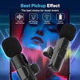 thumbnail image 2 of Microphones Sans Fil Doubles à Réduction de Bruit avec Synchronisation en Temps Réel pour Vlogueurs, 2 of 5