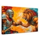 thumbnail image 1 of Cuadro Decorativo Canvas Gladiador Vs León 90x60 Canvas Revolution, 1 of 4