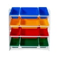 thumbnail image 6 of UNiPLAY Toy Organizer With 12 Removable Storage Bins, Multi-Bin Organizer for Books, Building Blocks, School Materials, Toys with Baseplate Board Frame (Primary), 6 of 7
