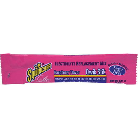 Sqwincher .11 Ounce Qwik Stik ZERO Instant Powder Concentrate Stick Raspberry Electrolyte Drink - Yields 20 Ounces (50 Each Per (Best Running Electrolyte Drink)
