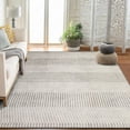 thumbnail image 4 of Geetinfly 9*12FT Area Rugs 1150Gsm 100% Polyester Rug 350Gsm Velvet Weight Pearl Velvet Washed Back Folding Simulation Printed Carpet Xm-Modern-Patterned Gray tone, 4 of 8