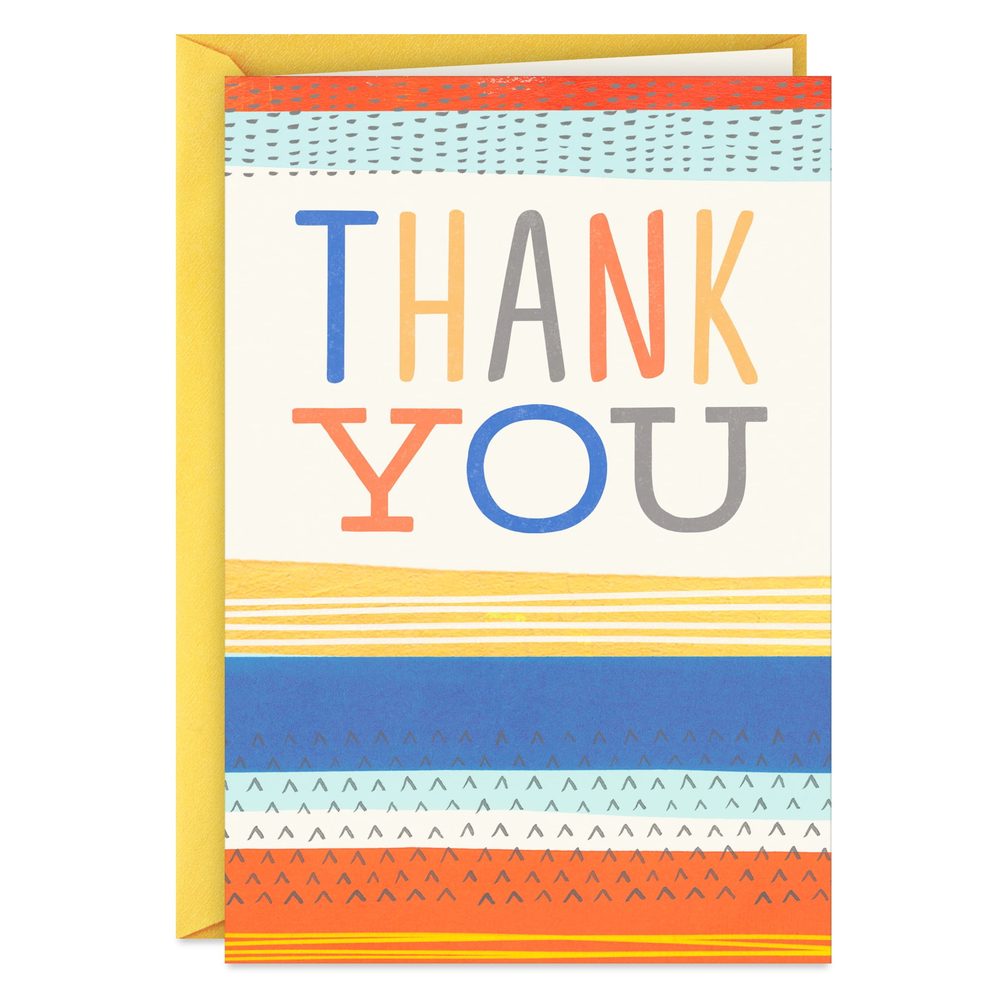 CrownJewlz Thank You Greeting Cards, Blank Inside, Set of 12