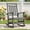 GREY, variant on Cobiod Oversized Rocking Chair,HDPE All-Weather Outdoor Rocking Chair,Patio Rocking Chairs for Porch.Black