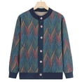 thumbnail image 2 of Women's Autumn/Winter Warm Knitted Jacket-Fleece and Thickened, 2 of 4
