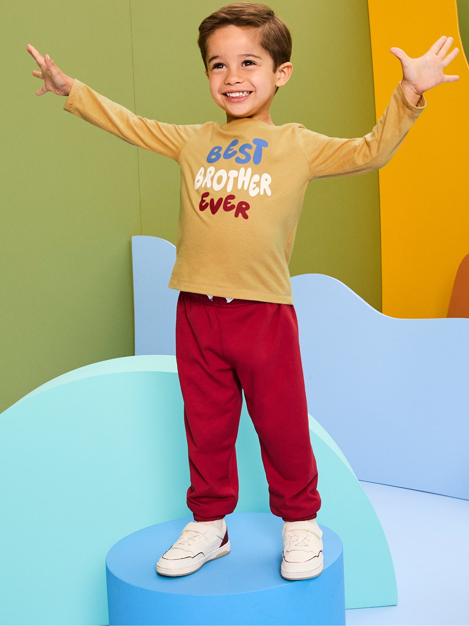 Garanimals Baby & Toddler Boys French Terry Pull-On Joggers, Single & 3-Pack, Sizes 0-6T