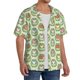 thumbnail image 2 of Balery Cute Chubby Frog Camisa Casual de Manga Corta con Botones para Hombre, Texturizada, Estilo Cubano, para Playa, Verano-X-Large, 2 of 5