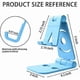 thumbnail image 2 of 4 Pack Phone Stand, Tablet Stand, Adjustable Multi-Angle Desktop Portable Stand (Black+White+Pink+Blue), 2 of 4